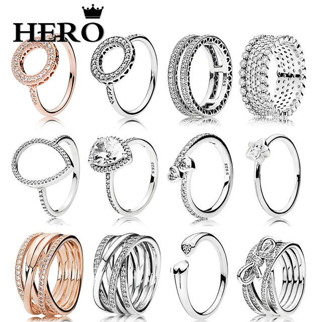 

HERO100%925 Sterling Silver Original Copy Of High Quality 1:1 Ring Logo Free Package Wholesale Manufacturers