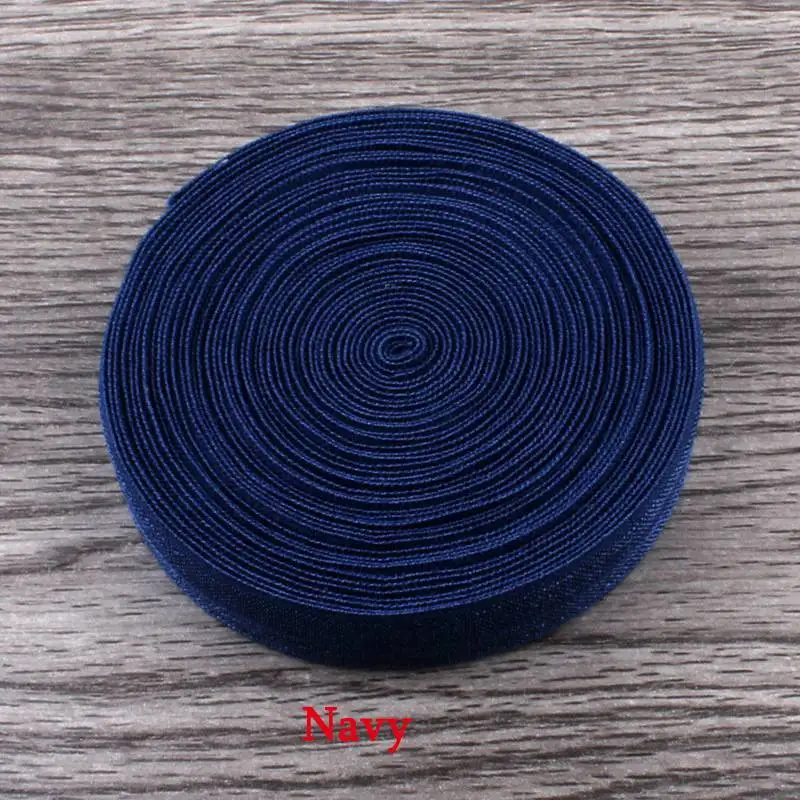 Prajna 15 мм лента эластичная резиновая швейная веревка хлопок нейлон пояс тесьма для одежды брюки ленты одежда аксессуар «сделай сам» - Цвет: Navy