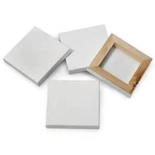White Primed Blank Drawing Novelty Display Acrylic Frame Oil paint board 10*10CM Crafts Painting Framed DIY 10pcs