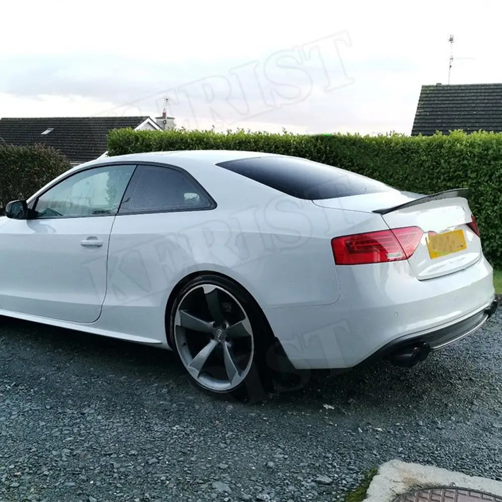 Настоящий корпус из углеродного волокна Spoile крыло для Audi S5 B8/B8.5 Coupe 2008- HK стиль