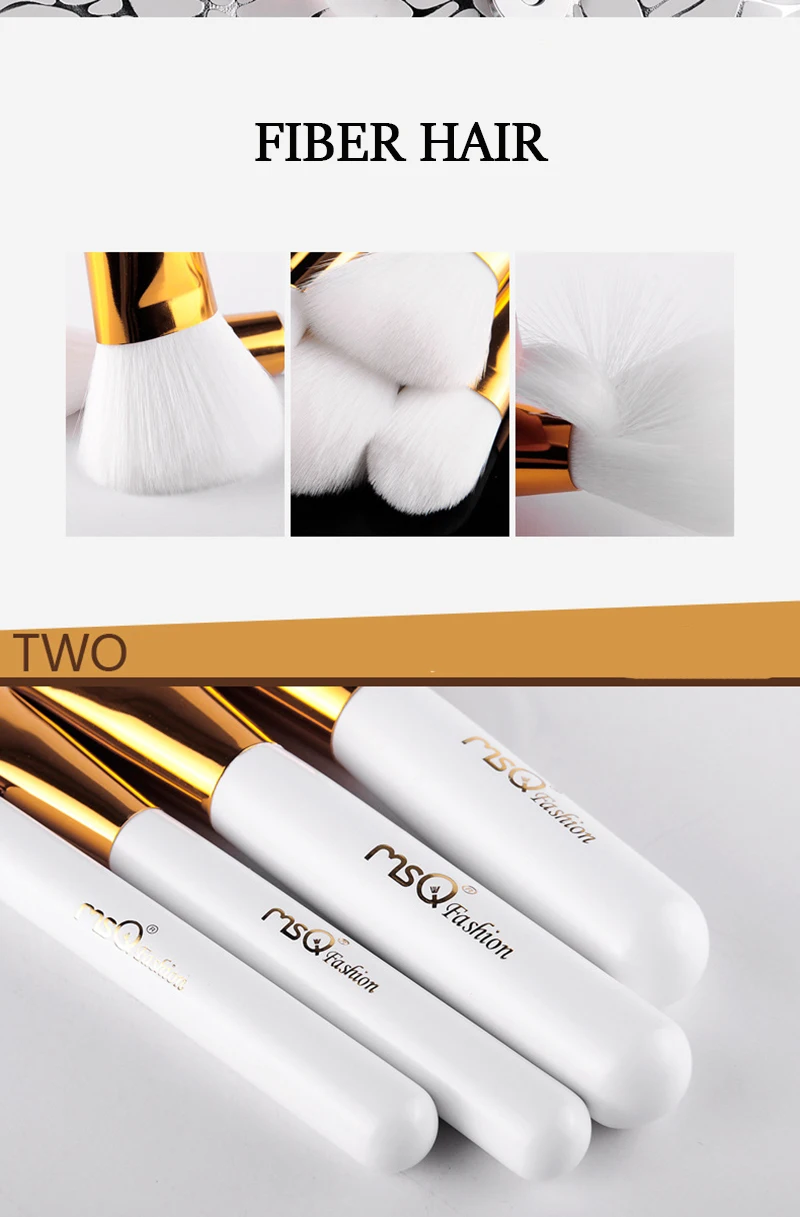 MSQ Профессиональные кисти для макияжа набор Высокое качество 15 шт. макияж для инструментов Премиум полный Функция смешивания Пудра кисть