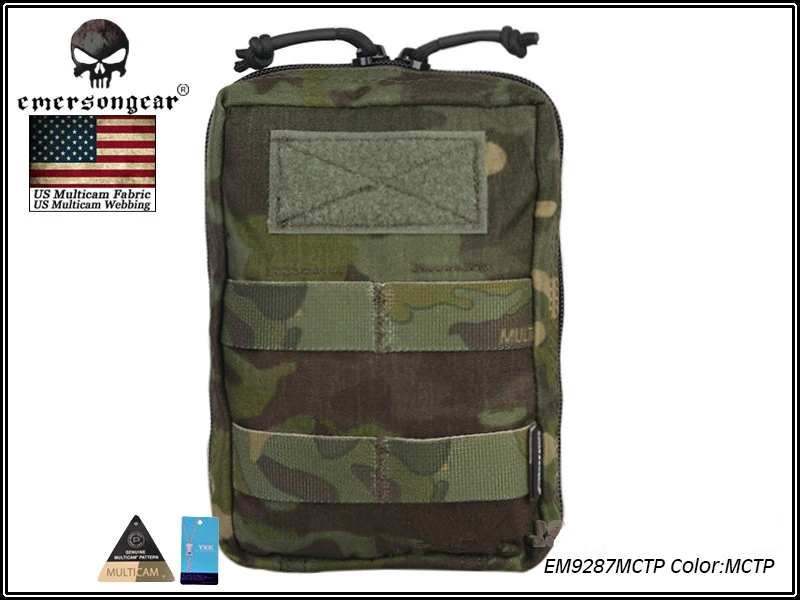 Emersongear страйкбол армейский 18*12,5*7 см Универсальный Чехол Molle военный нейлон боевое оборудование EM9287 Мультикам Койот коричневый черный AOR1