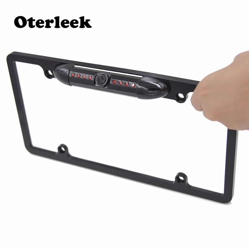 

Universal US American Size Number Plate Frame Backup Camera 8 IR light Waterproof Reverse camera 170 degrees rear view camera