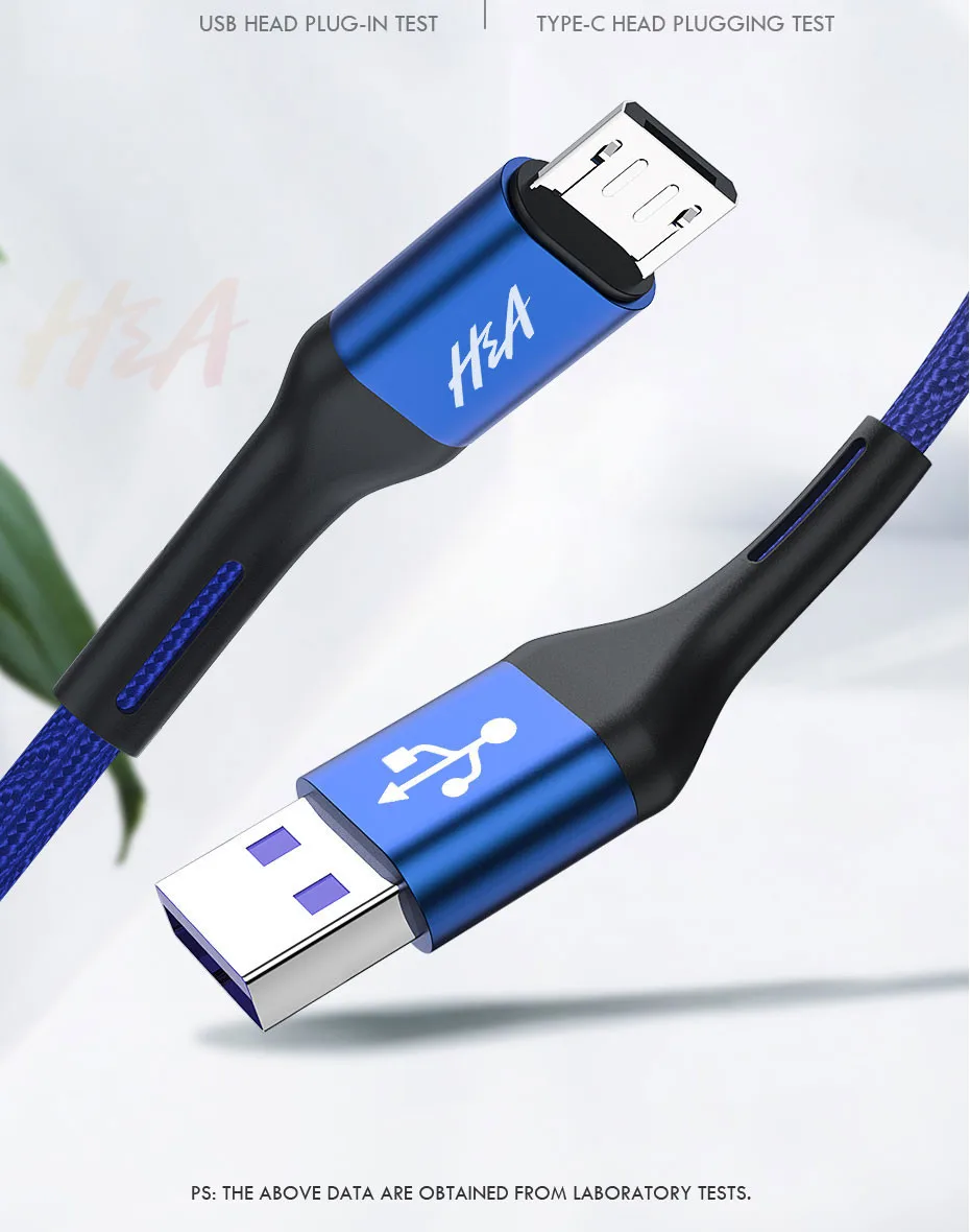 H& A Micro USB кабель 3.0A Быстрая зарядка Microusb кабель зарядного устройства для samsung J4 J5 J6 J7 Xiaomi Redmi Note 5 4 Android Кабели для телефонов