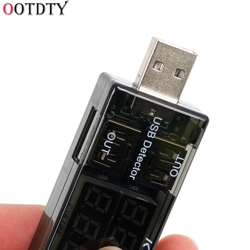USB Current Voltage Tester USB Voltmeter Ammeter Detector Double Row Shows New