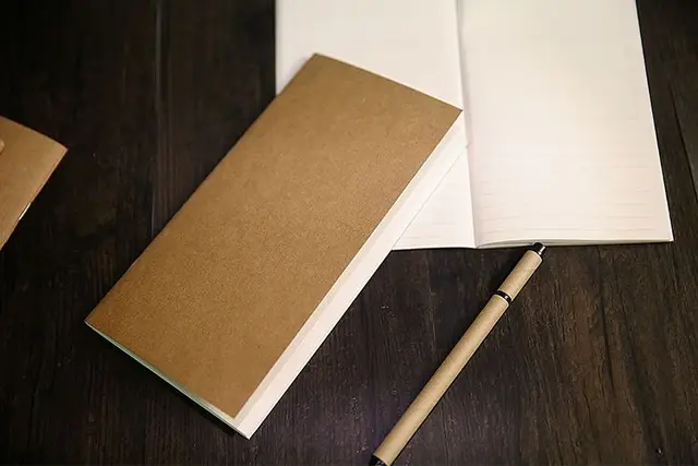 vintage kraft cover notebook 110 210mm blank dot grid paper graph vintage graph paper