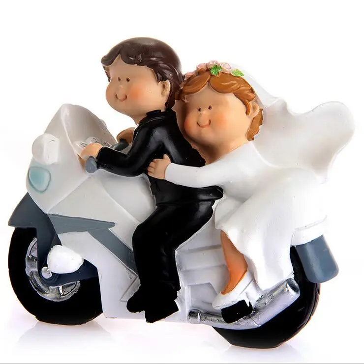 Neverending End Comprare Moto Resina Wedding Cake Topper Artigianato Toppers Miglior Prezzo Online