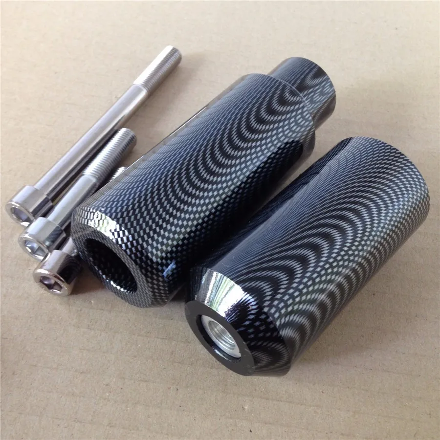 

Aftermarket Free shipping motorcycle parts No Cut Frame Slider Crash Protector For Kawasaki 2005 2006 ZX-6R ZX-6RR 636 CARBON
