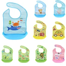 Детские имитация силиконовые нагрудники водонепроницаемый нагрудник карман для кормления слюнявчик полотенце
