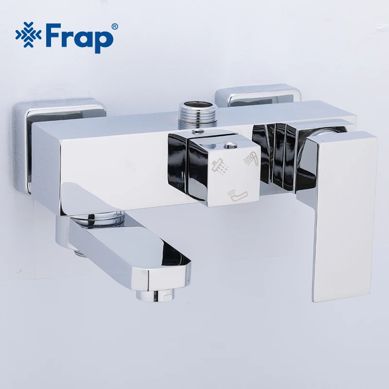 Frap Shower Faucet 3 Functions Shower Mixer Wall Mounted Bathtub Mixing