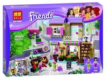 2016 New 10495 389Pcs Friend Heartlake Food Market Model Building Kits Minifigures Blocks Bricks Girl Toy Compatible Legoe