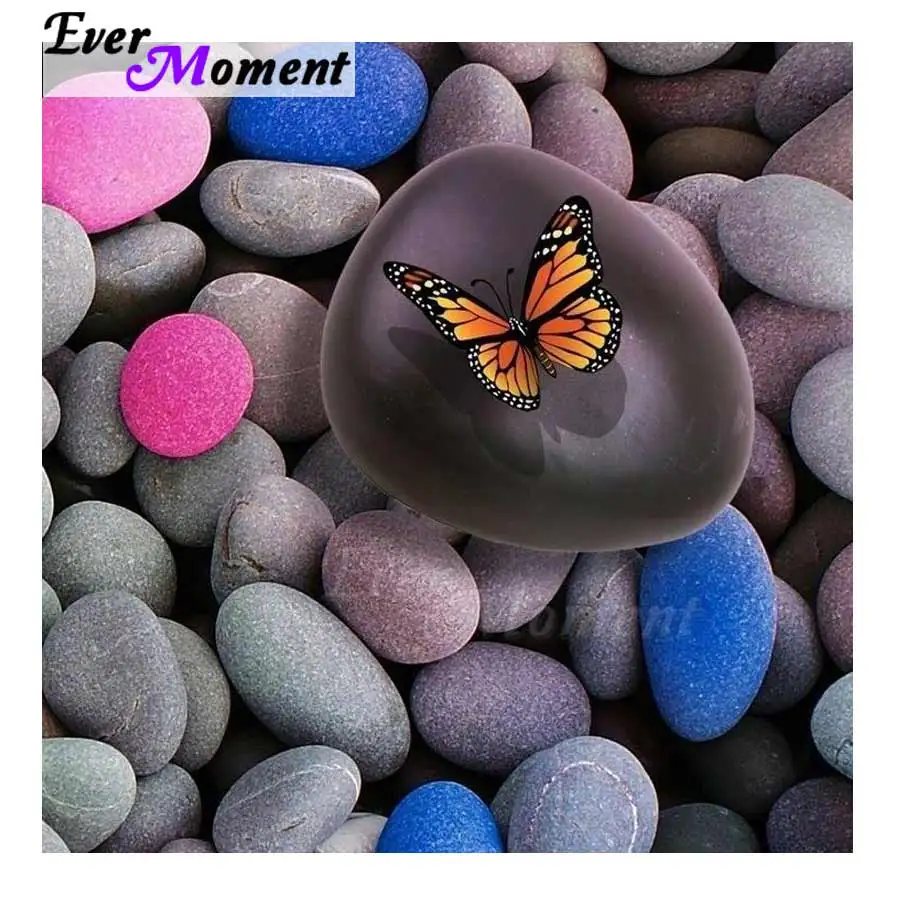 

Ever Moment Diamond Painting Stones Butterfly Handmade Picture Of Rhinestone Diamond Embroidery Mosaic 5D DIY Full Square 3F027
