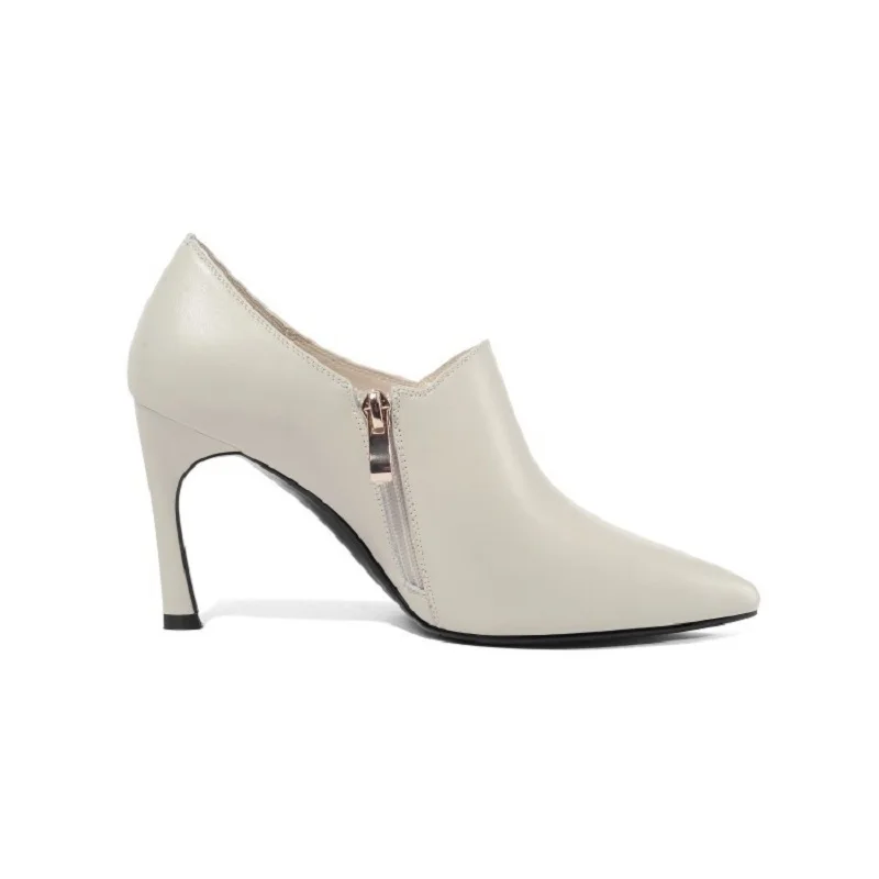 Europeo Stiletto Otoño Y Nuevo Señaló Mujer Profunda Tacón Americano 2019 Boca Zapatos Beige De 0324 Alto wEqfH