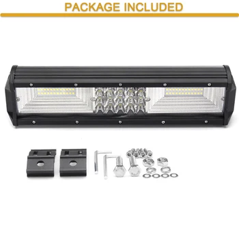 

Quad Row 12inch 840W 68LED Work Light Bar Spot Flood Combo Driving Lamps Waterproof LED Work Light for SUV Offroad Vehicle