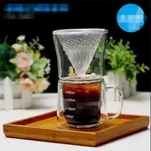 Hot Selling Newest Hand-made Coffee Pot Set Glass Coffee Filter Paper Set Kitchen Accessories Reusable Coffee Filters
