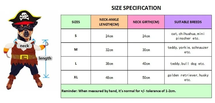 Новейшая забавная одежда для домашних животных, костюм пирата для Хэллоуина, костюм для собак Corsair, одежда для собак с черепом и шляпой PD42