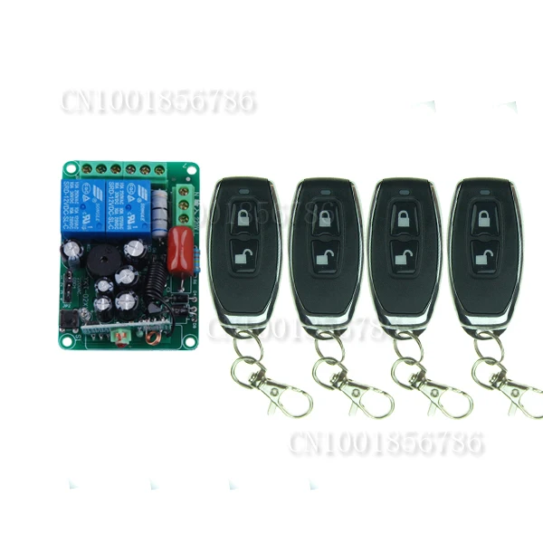 

AC220V 2CH RF Wireless Remote Control Switch With 4pcs Transmitter