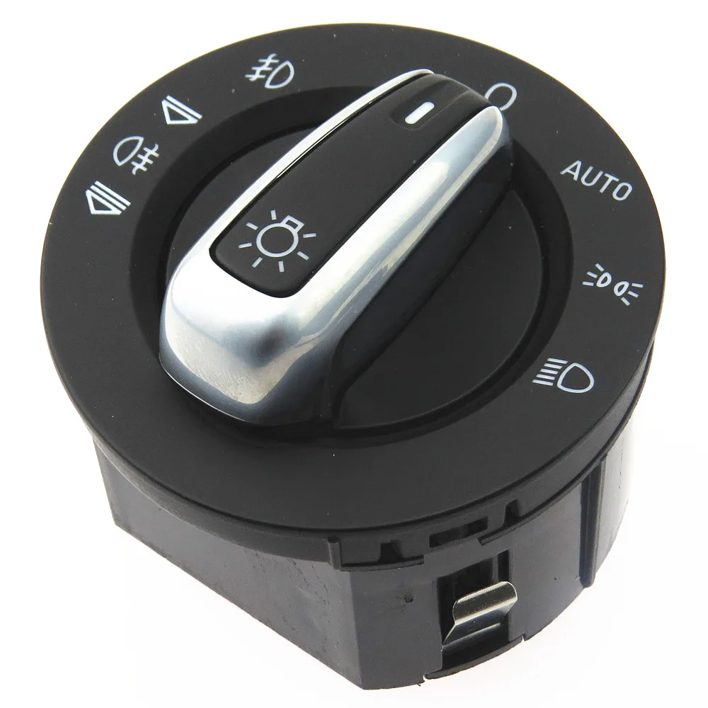 

SCJYRXS Chrome Auto Headlight Fog Light Contorl Switch For A6 S6 A6 Allroad Q7 RS6 4FD941531A 4F1 941 531D 4F1 941 531 E