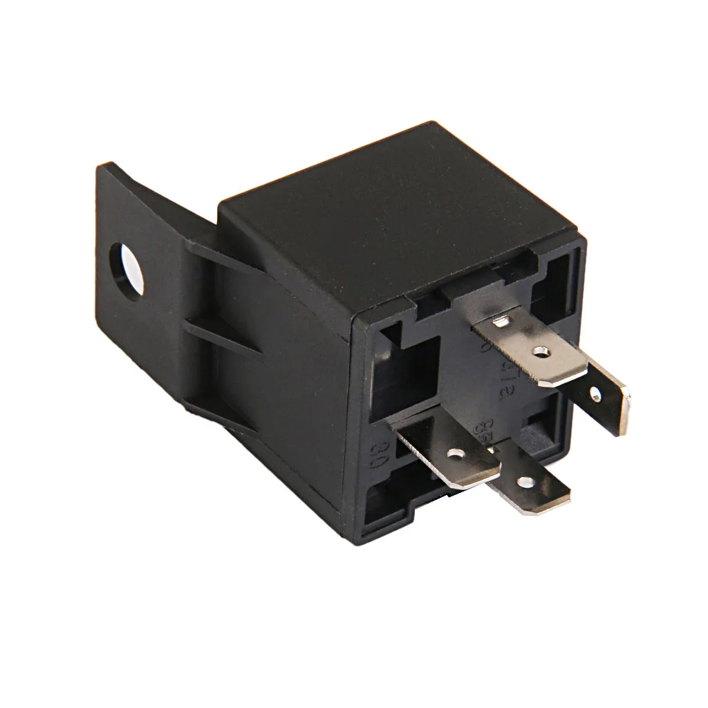 1 Pcs Fused On/Off Car Motor Automotive Auto Fused Relay DC 12V 40A 4 Pins SPST Metal For Automobile Control Alarms Horn Etc