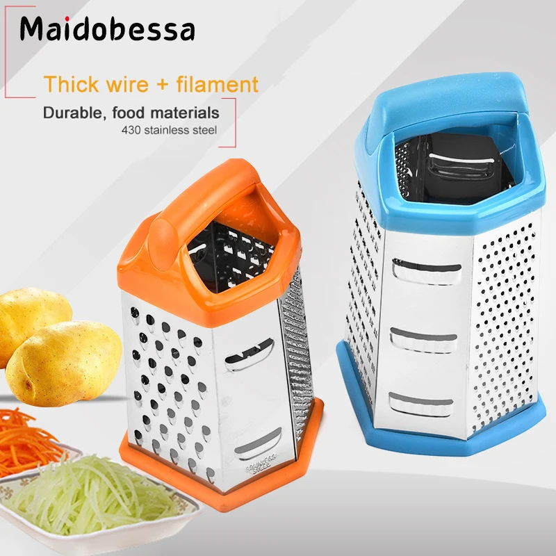 Maidobessa Kitchen Utensils Stainless Steel Handheld Four Side Grater