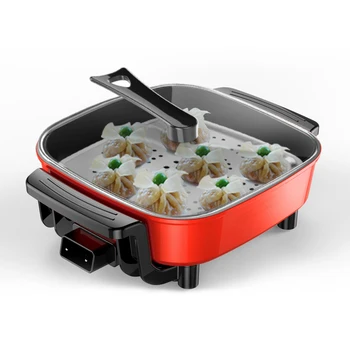 

Household Multi-purpose Electric cooker 6L Capacity non-stick hot pot support Fried Steak Fish Hotpot Multi Cooker