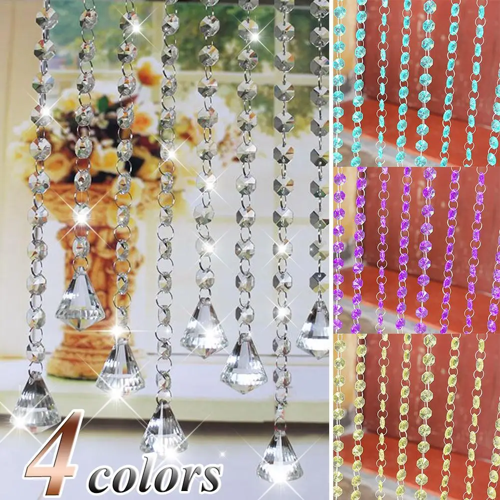 

Acrylic Crystal Rhinestone Bead Garland Curtain Chandelier Accessories Wedding Home Decoration DIY Accessories