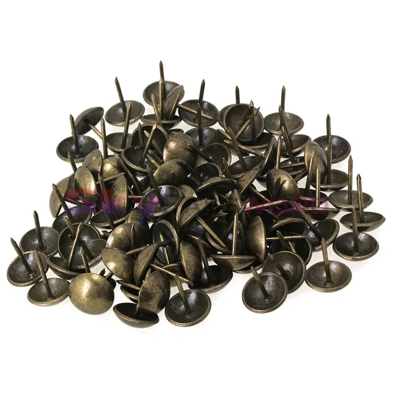 100pcs 16 * 20mm thick wooden nails / box / decorative nails bronze