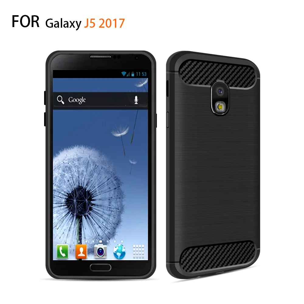 

CAMDEMS for Samsung Galaxy J5 2017 J530 Case Eurasian Version Armor Carbon Fiber Soft Case For Samsung J3 2017 EU J330 cover