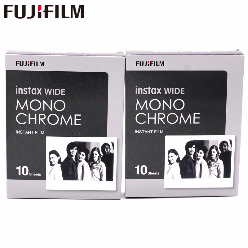 20 листов Fujifilm Instax Wide Монохромный фото протектор для fuji 300 200 210 мгновенная