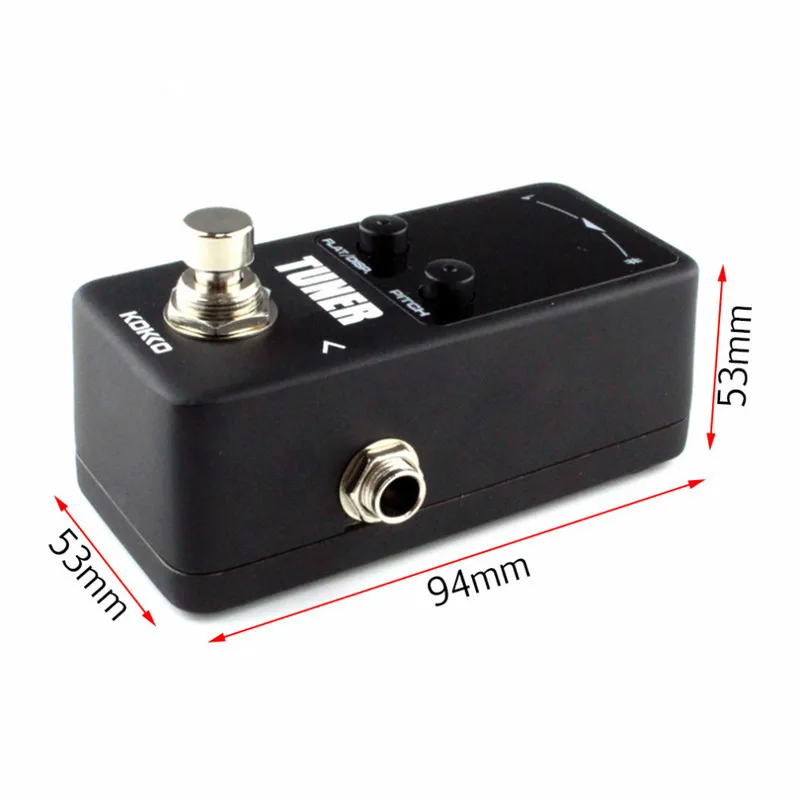 KOKKO TUNER MINI Electric Guitar Pedal Tuner Effect Device Dual Display For Guitarra Bass Guitar Violin Ukelele Instruments Part