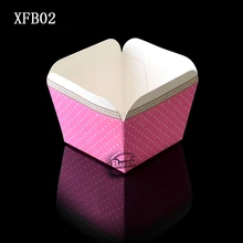 BAKEST 100 шт./лот Еда Класс Бумага площадь торт чашки с розой в красный горошек булочки торт выпечки Бумага чашки