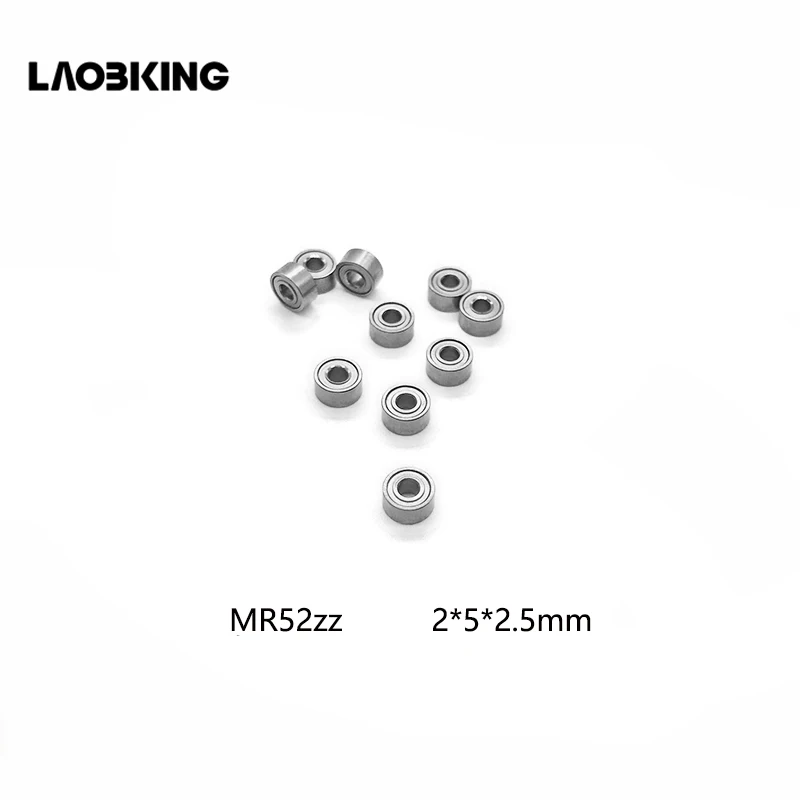10 шт. MR52 Z MR52ZZ 2x5x2 5 мм Высокое качество Низкая скорость радиальный шариковый