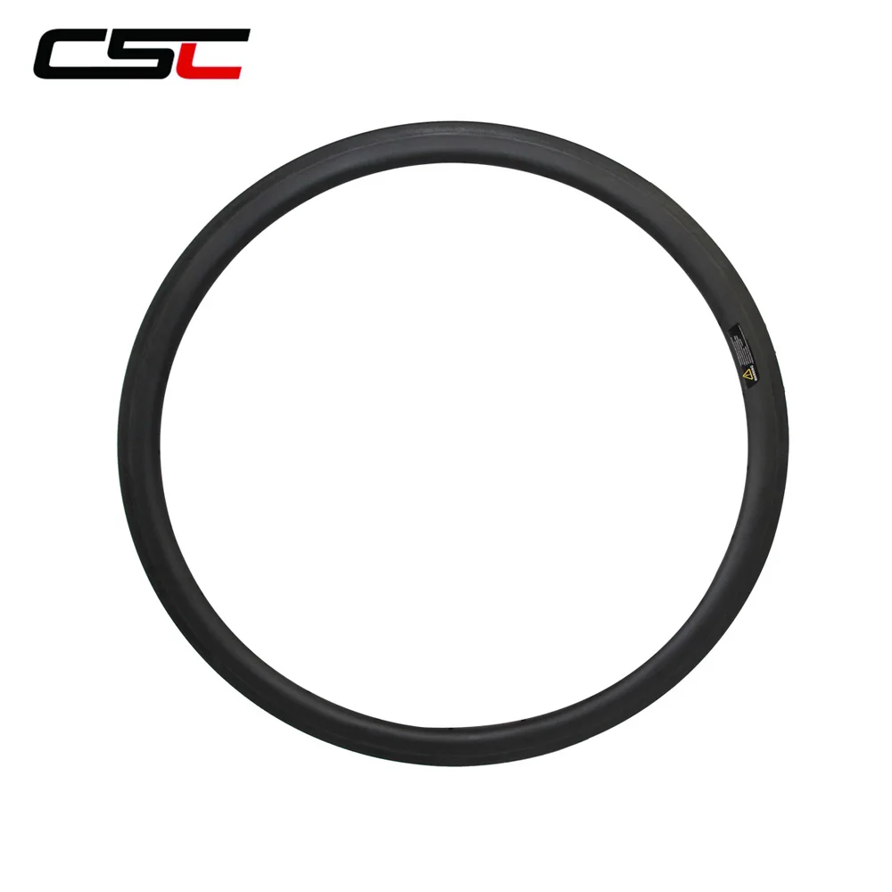 Flash Deal CSC 38mm clincher carbon fiber rim 700c 25mm width U Shape carbon rim 1
