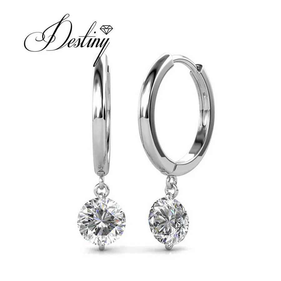 Destiny Jewellery Single Stone Earring Designs Embellished With Destiny Jewellery Single Stone Earring Designs Embellished With Crystals From Swarovski Earrings Grace Mans De0228 In Stud Jewelry