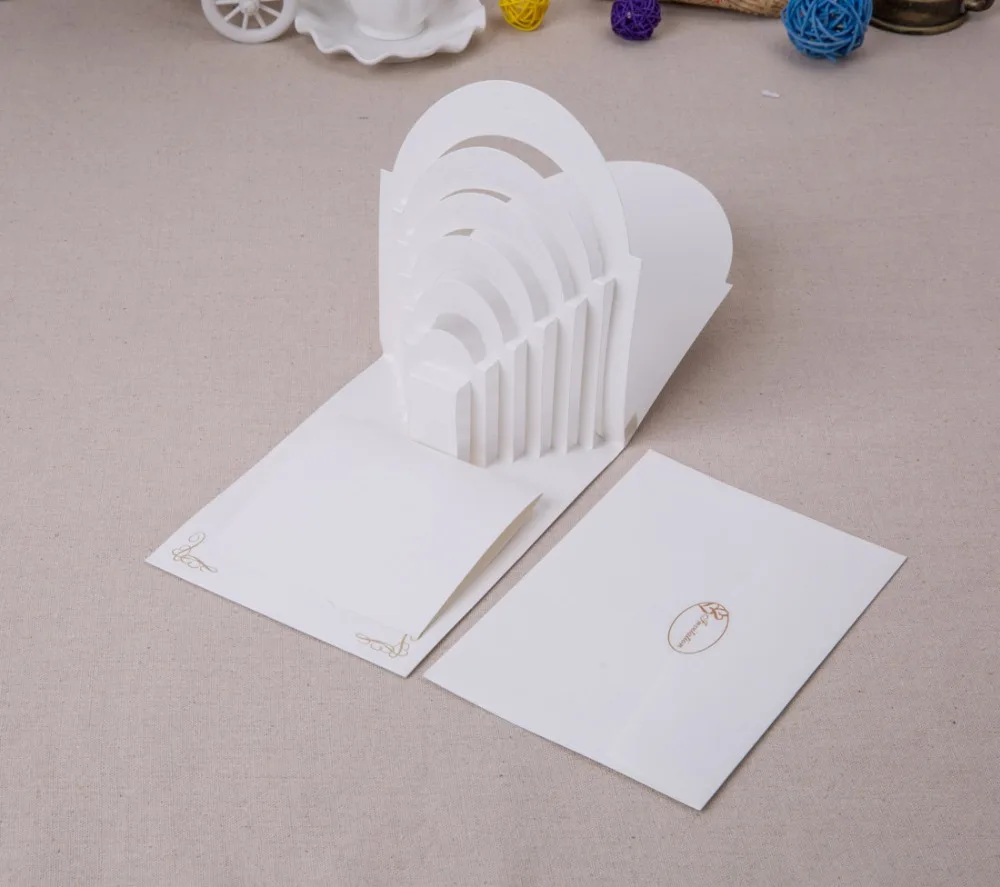 Laser Cut Pop Up Wedding Invitations With Groom And Bride In Laser Cut Pop Up Wedding Invitations With Groom And Bride In Palace Church Invites Cards For Marriage Customizable Cw3079 From