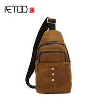 AETOO новая кожаная сумка мужская с гравировкой сумка через плечо мужская косая сумка через плечо голова ковбой мужская сумка