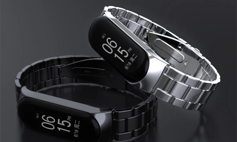 Stainless Steel Wrist Strap for Xiaomi Mi Band 3 Strap Metal Correa Mi Band 3 Bracelet Pulsera Miband 3 Pulseira Replacement (26)