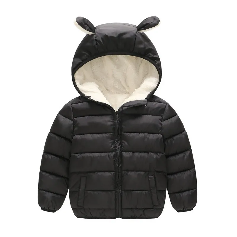 COOTELILI Baby Toddler Boys' Winter Clothing Thicken Cotton Fleece Warm Parka Jacket For Girls Infant Overcoat 90-130cm (8)