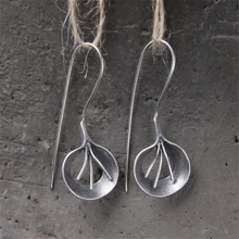 2018 925 Sterling Silver Silver Ethnic Style Women Drop Earrings Plant Patterns Boho Dangle Earrings Brinco Earrings For Women цена 2018 925 Sterling Silver Silver Ethnic Style Women Drop Earrings Plant Patterns Boho Dangle Earrings Brinco Earrings For Women цены онлайн