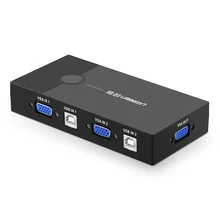 2016 new KVM switcher two into a computer video screen is 2 VGA cut into 1 shared display with 2 Port USB
