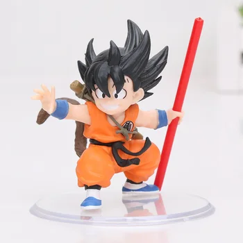 

Hot 8cm Dragon Ball Styling Child Son Gokou Goku Childhood ver. Super Saiyan PVC Figure Collectible Model Toys Kids Gift WX261