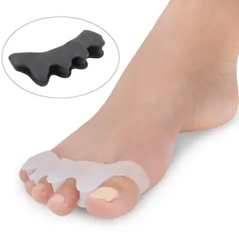 

Toe Eversion Corrector Soft Silicone Separate Five Toes, Overlap Toe Care Toe Clip, Dancer and Athlete Essentials