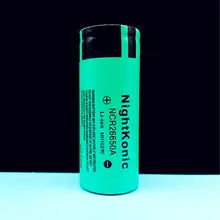 

Nightkonic 1 piece/lot 26650 Battery 5000mAh 3.7V Li-ion Rechargeable Battery Flashlight battery