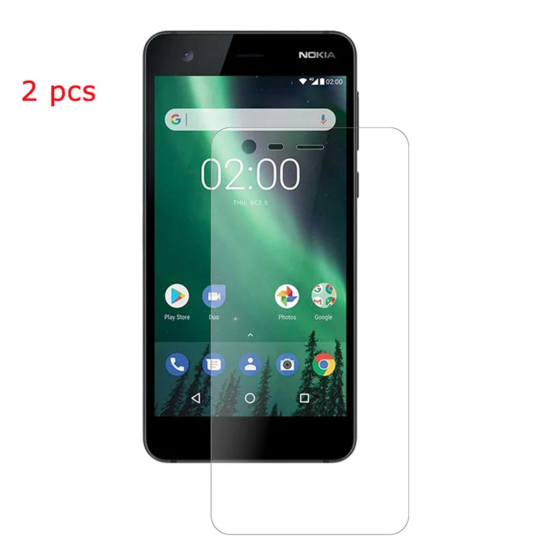 2 шт протектор экрана для Nokia закаленное стекло Nokia2 TA-1029 Защитная пленка |