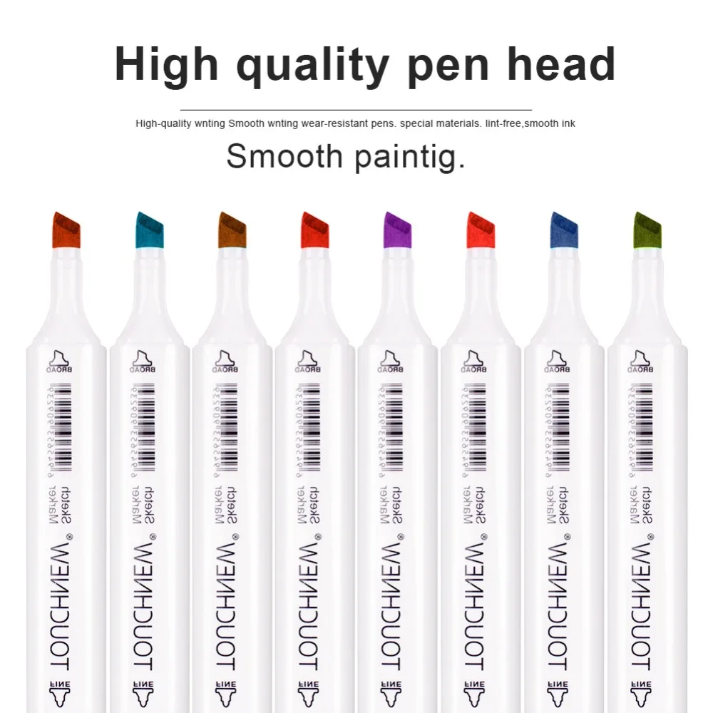 Marcadores de Arte Artista para Desenhar Profissão Touchnew Marcador Conjunto - 40 60 80 168 Duplo Cabeça Manga Caligrafia Escova Caneta 30 4 for artists