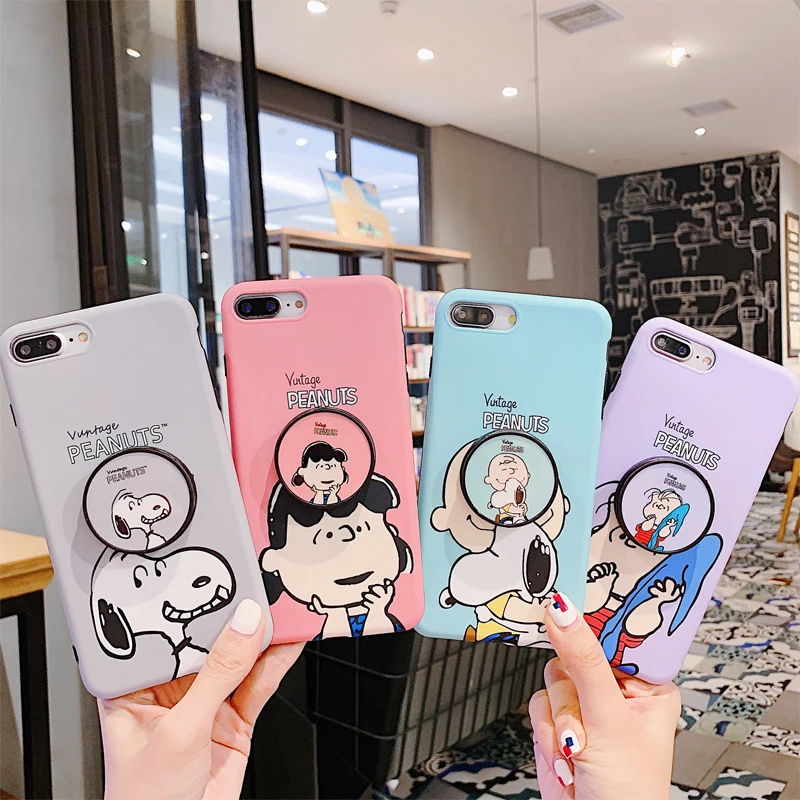 

Phone Case + bracket for IPhone X 8 7 6 S 6S Plus for Iphone7 Iphonex Iphone8 iphone X XS MAX XR Coque Cartoon TPU Cover