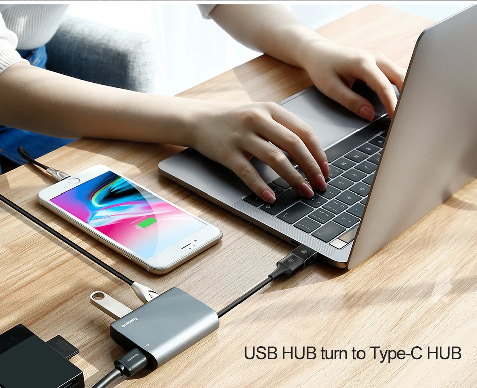 Baseus TYPE C Мужской к USB Женский Кабель адаптер конвертер для USB C к USB(Мужской к женскому) Зарядное устройство штекер OTG адаптер конвертер