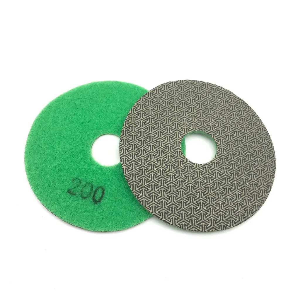 Electroplated Diamond Polishing Pad Glass Concrete Stone Wet Dry Sandpaper for Glass Concrete Marble Stone Granite Sanding  (2)