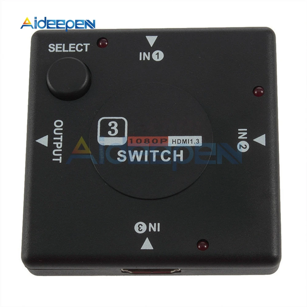 3 входа 1 выход HDMI переключатель сплиттер порт для PS3 PS4 Android 1080P концентратор