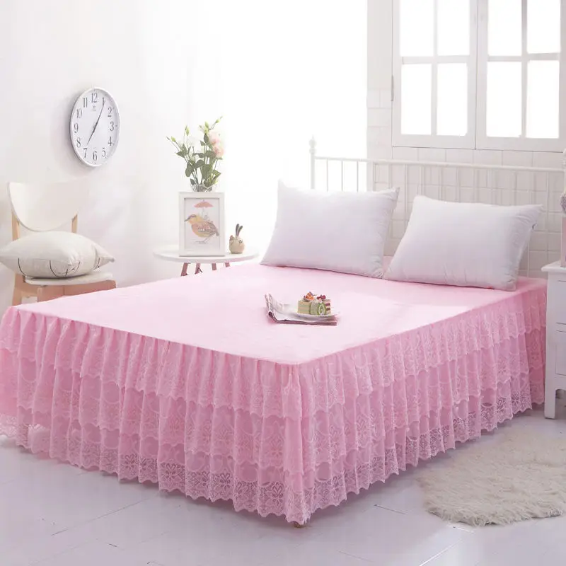 1 шт. романтическая кровать юбка принцессы кружева простыни Летний стиль кровать крышка - Цвет: 11